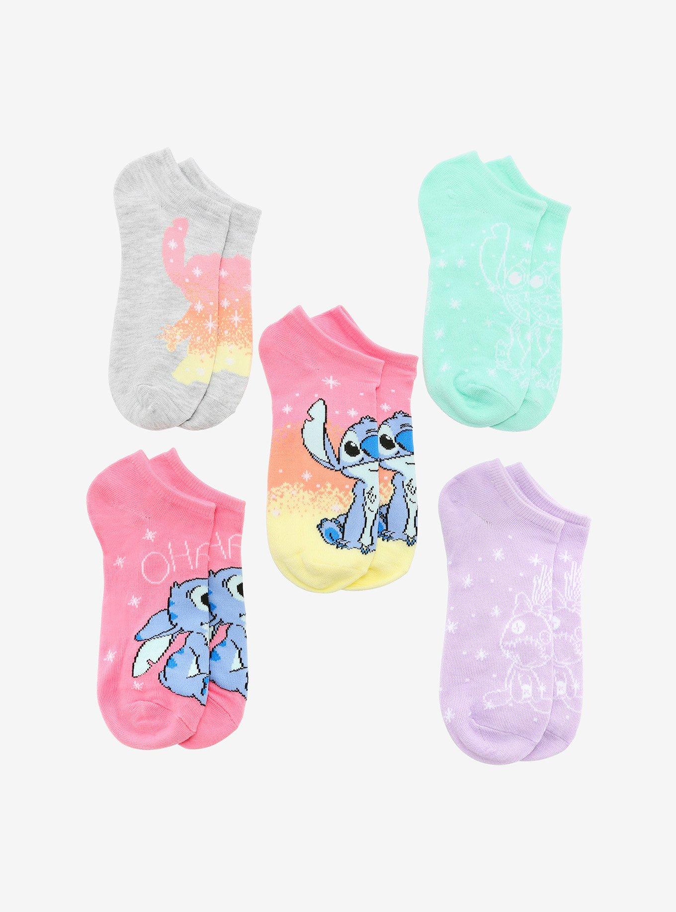 Disney Lilo & Stitch Pastel Sock Set, , hi-res