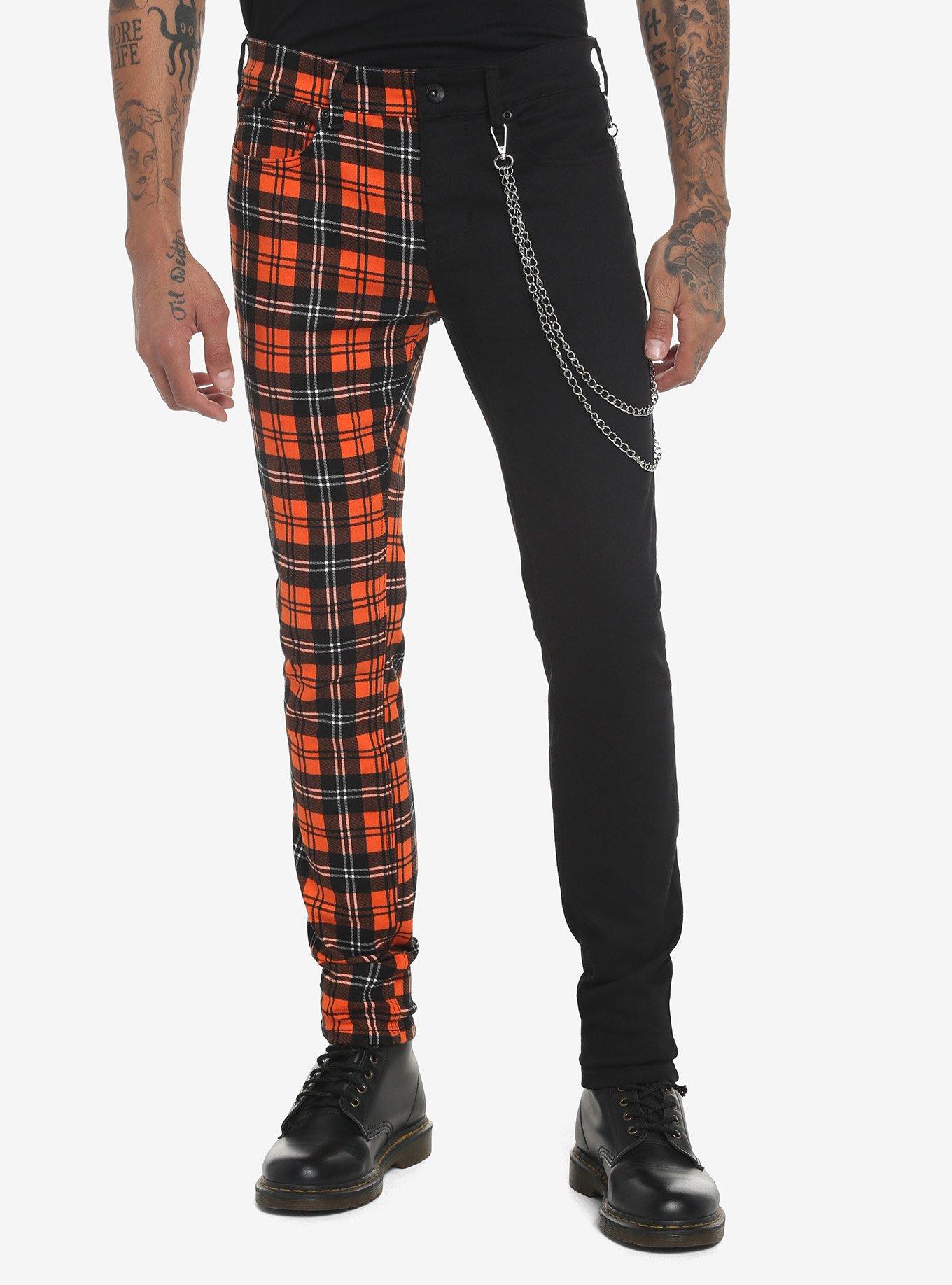 Hot Topic Plaid Casual Pants for Men