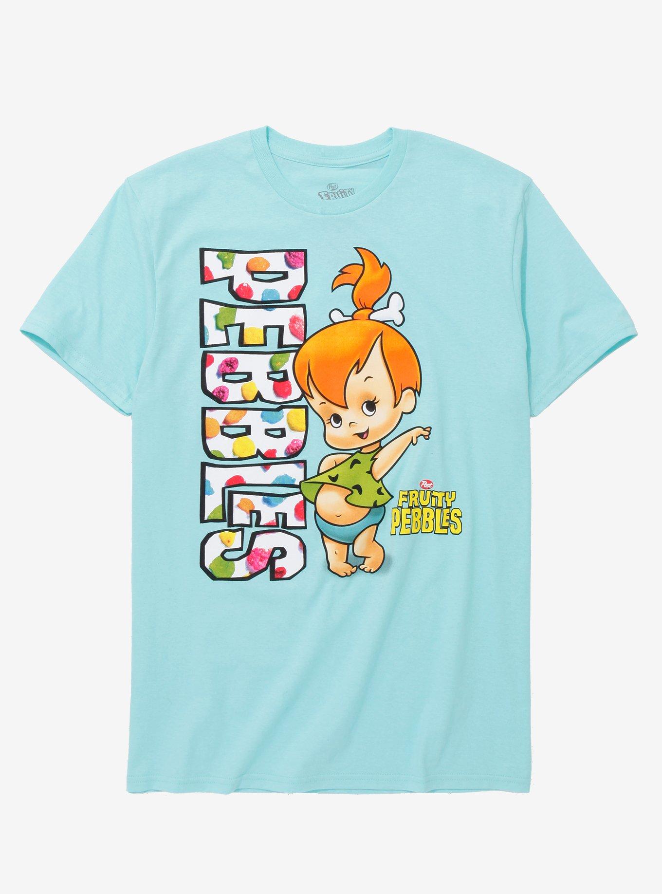 The Flintstones Fruity Pebbles Women's T-Shirt - BoxLunch Exclusive, LIGHT BLUE, hi-res