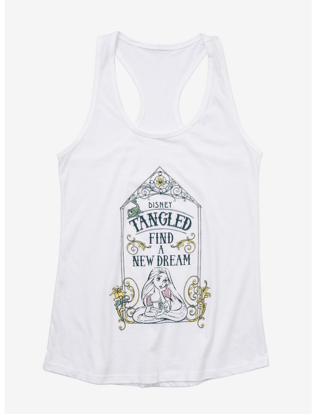 Disney Tangled Find a New Dream Women's Tank Top - BoxLunch Exclusive, OFF WHITE, hi-res