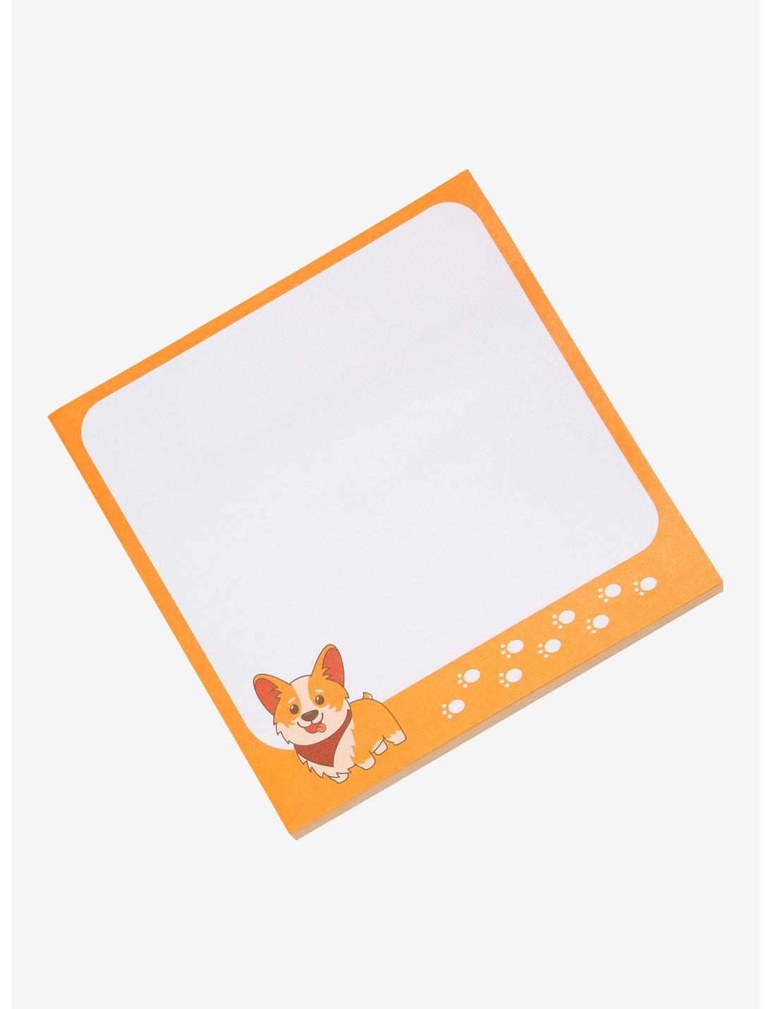 Corgi Sticky Notepad - BoxLunch Exclusive, , hi-res