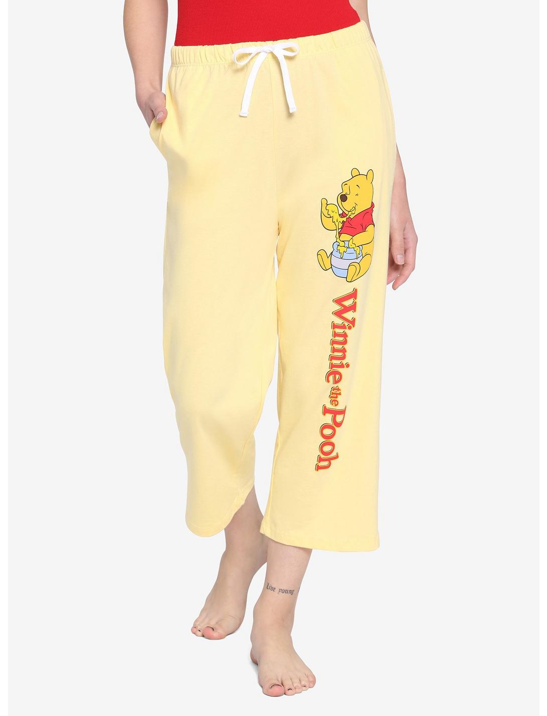 Disney Winnie The Pooh Girls Crop Lounge Pants, MULTI, hi-res