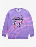Our Universe Disney Mickey Mouse & Friends in Halloween Costumes Tie-Dye Crewneck - BoxLunch Exclusive, PURPLE, hi-res