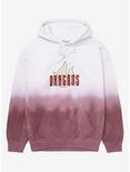 Avatar: The Last Airbender Fire Nation Dragons Women's Dip-Dye Hoodie - BoxLunch Exclusive, DARK RED, hi-res