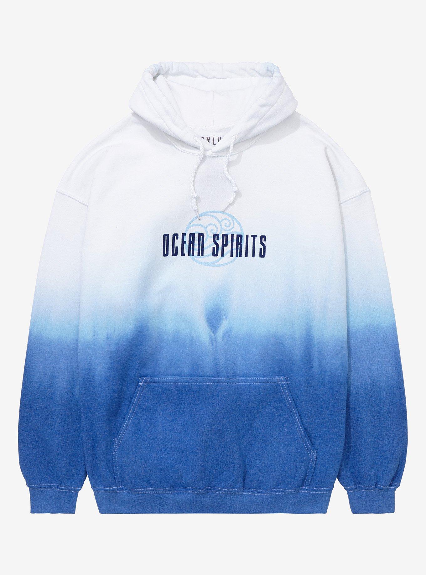 Avatar: The Last Airbender Ocean Spirits Women's Dip-Dye Hoodie - BoxLunch Exclusive, BLUE, hi-res