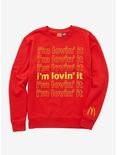 McDonald's I'm Lovin' It Crewneck - BoxLunch Exclusive, RED, hi-res