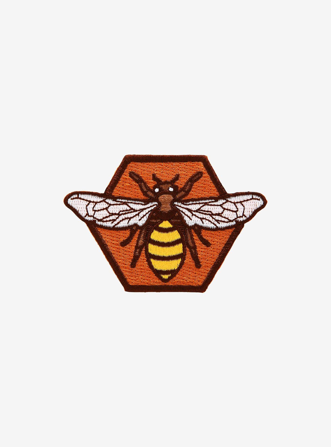 Bee Hexagon Patch, , hi-res