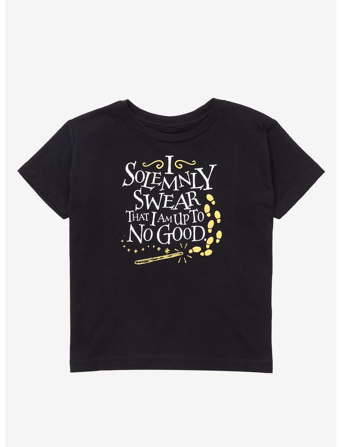 Harry Potter Solemnly Swear Toddler T-Shirt - BoxLunch Exclusive, BLACK, hi-res