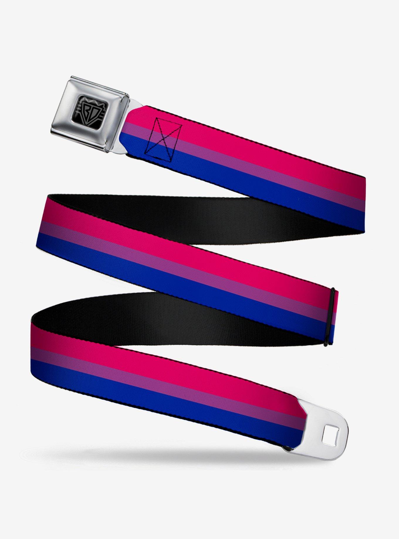 Bisexual Flag Seatbelt Belt, , hi-res