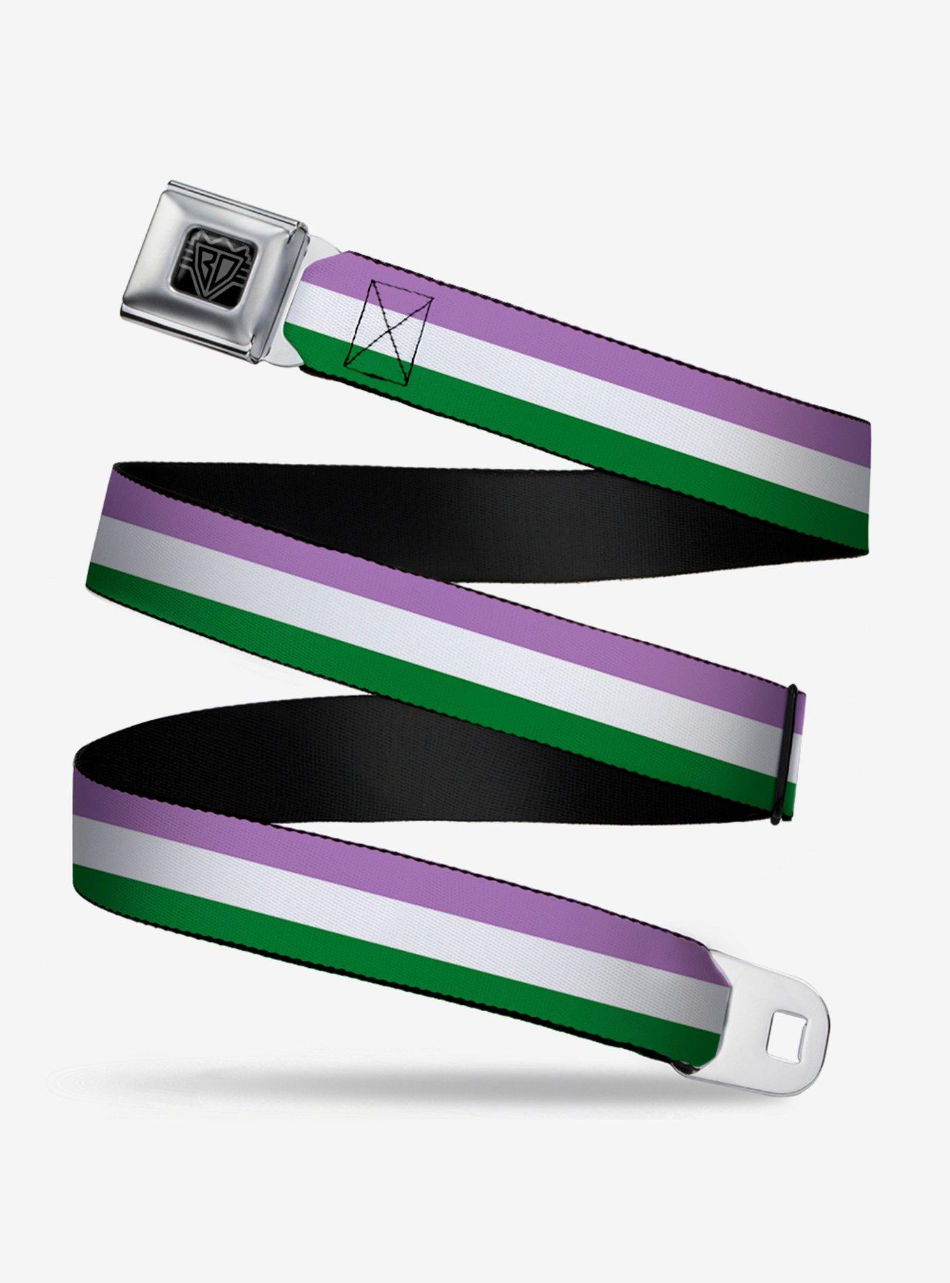 Genderqueer Flag Seatbelt Belt, , hi-res
