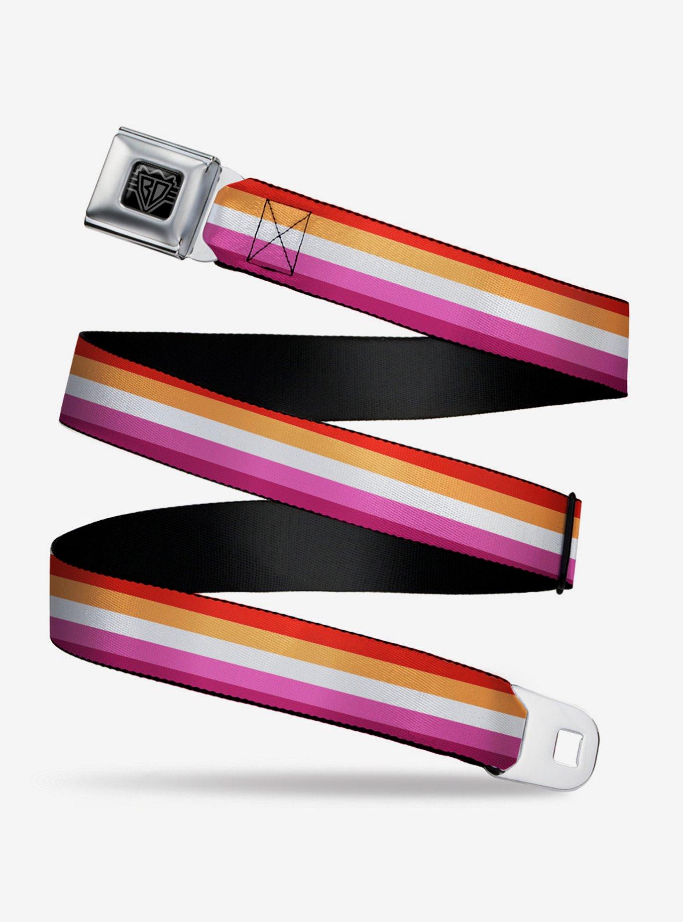 Lesbian Flag Seatbelt Belt, , hi-res