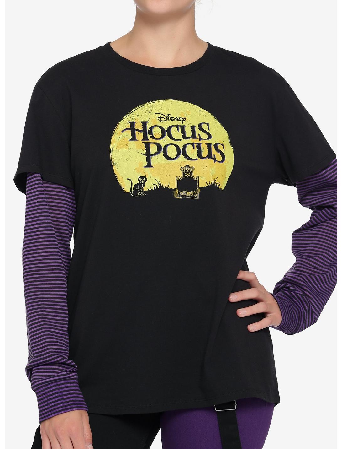 Disney Hocus Pocus Stripe Twofer Girls Long-Sleeve Top, MULTI, hi-res