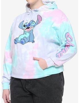 Disney Lilo & Stitch Ohana Pastel Tie-Dye Girls Hoodie Plus Size, , hi-res