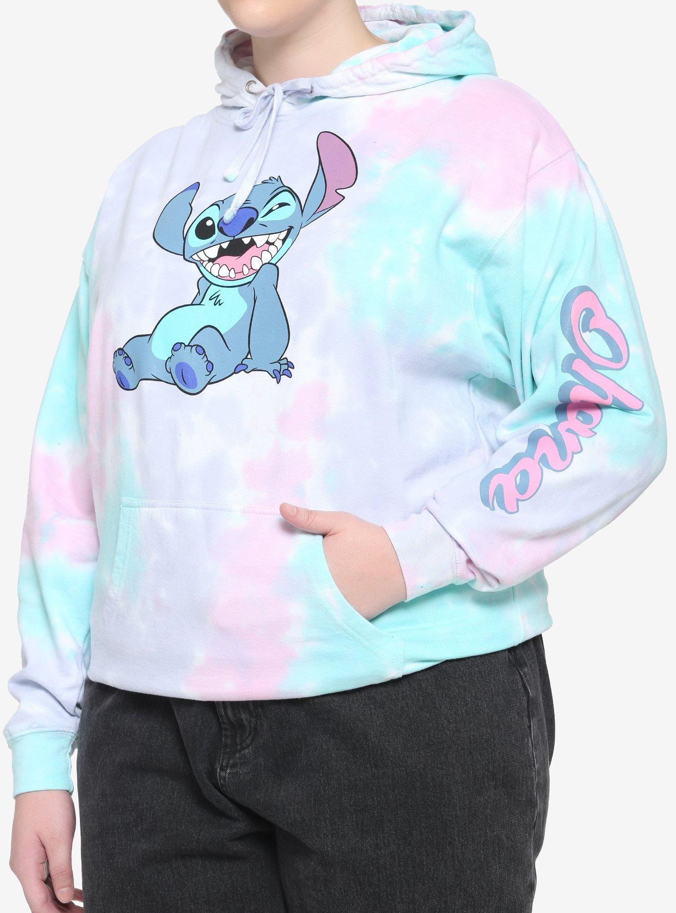 Disney Lilo Stitch Ohana Pastel Tie Dye Girls Hoodie Plus Size Hot Topic