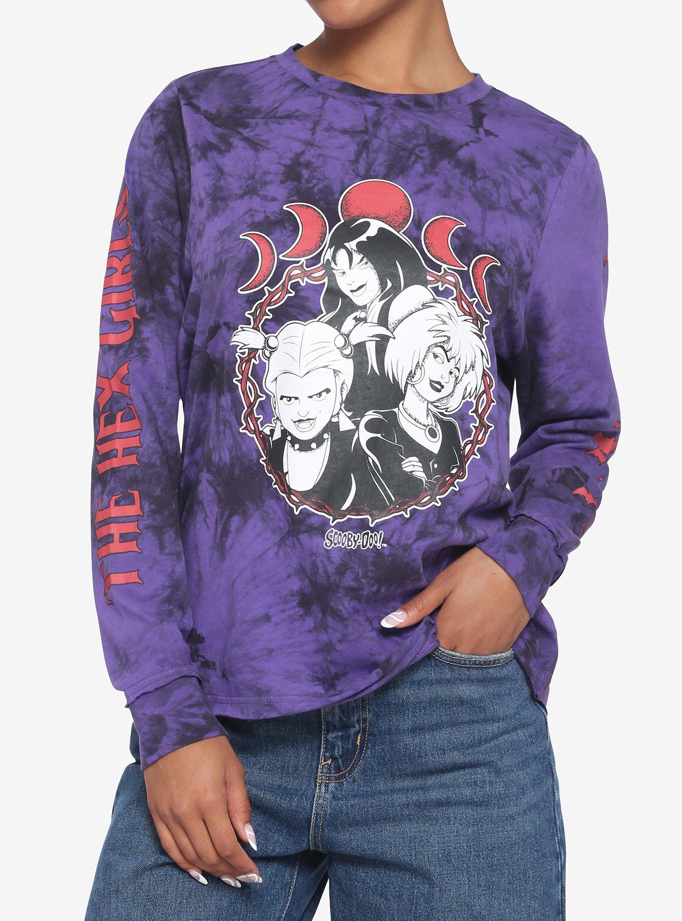 Scooby-Doo! The Hex Girls Tie-Dye Long-Sleeve Girls T-Shirt, MULTI, hi-res