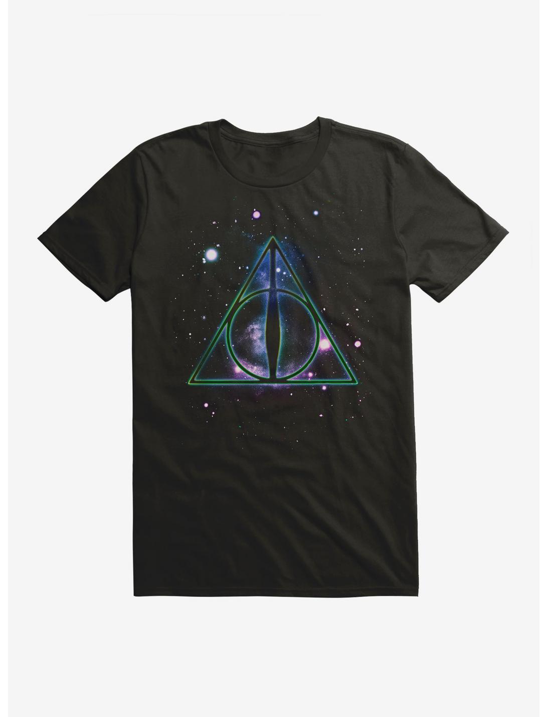 Harry Potter Deathly Hallows Celestial T-Shirt, BLACK, hi-res