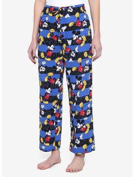 Disney Mickey Mouse Stripe Girls Pajama Pants, , hi-res