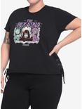 Scooby-Doo! The Hex Girls Lace-Up Girls Crop T-Shirt Plus Size, MULTI, hi-res