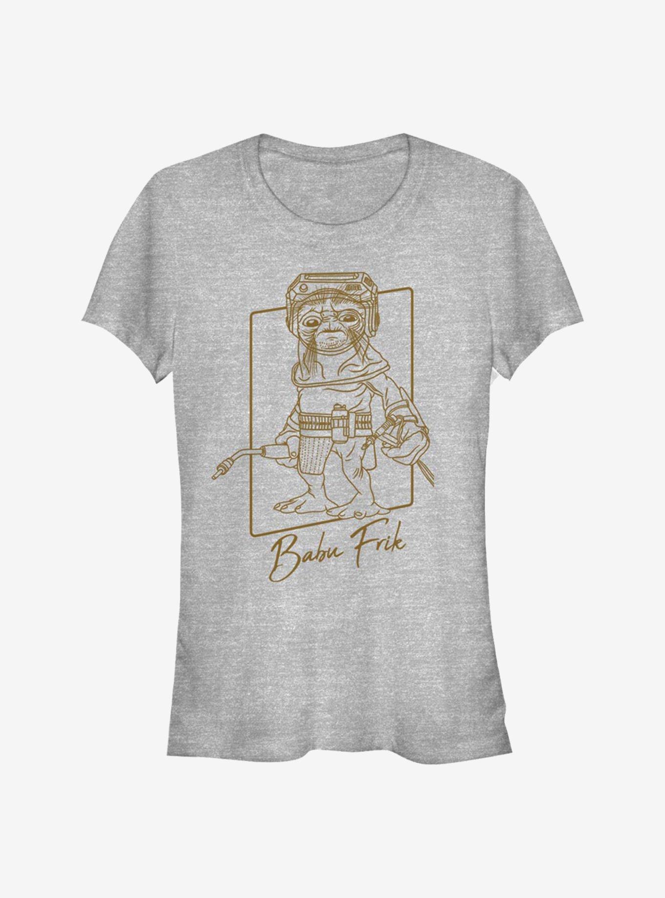 Star Wars: The Rise Of Skywalker Babu Frik Outline Girls T-Shirt, , hi-res
