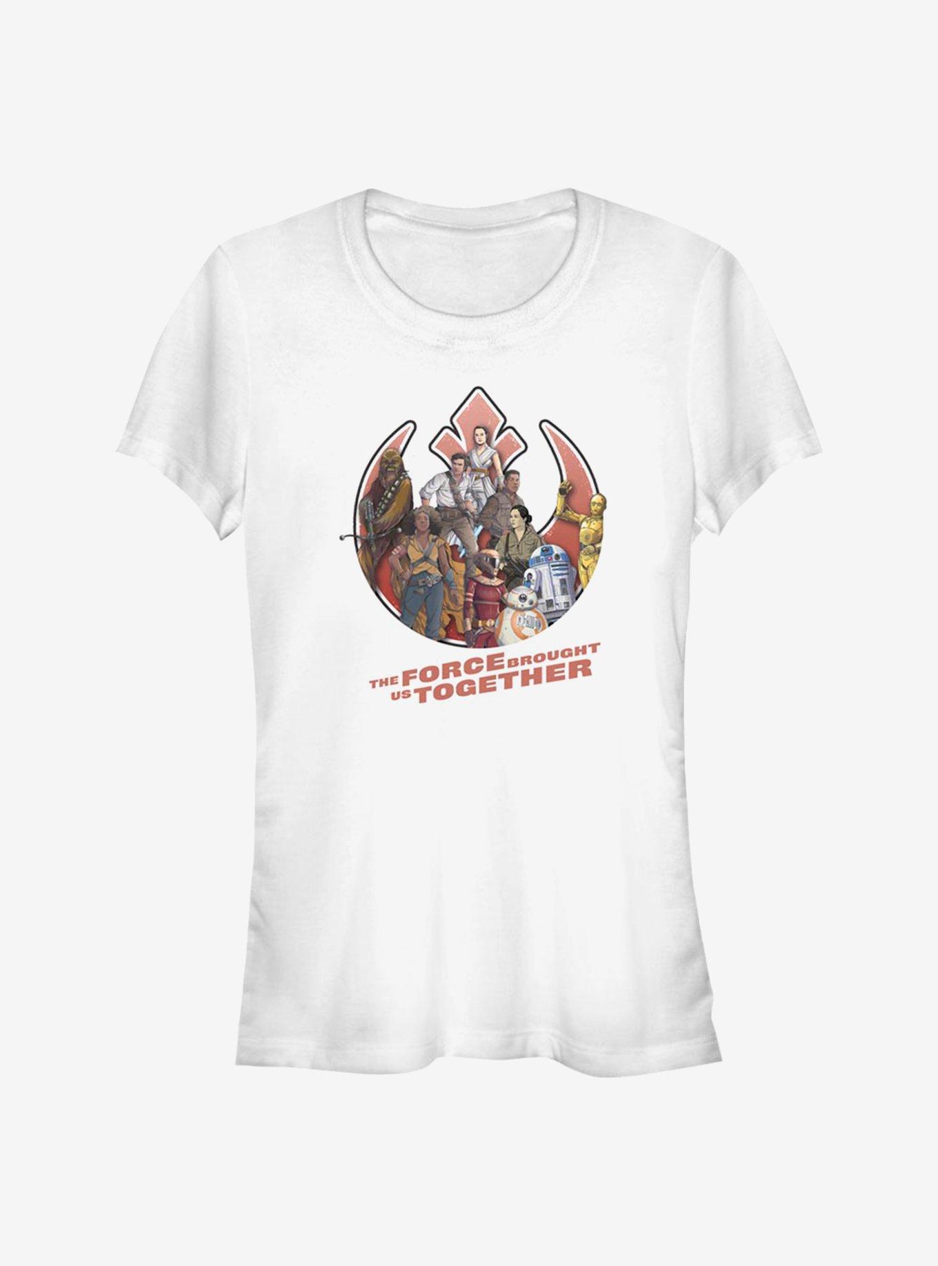 Star Wars: The Rise Of Skywalker Rebel Together Girls T-Shirt, WHITE, hi-res