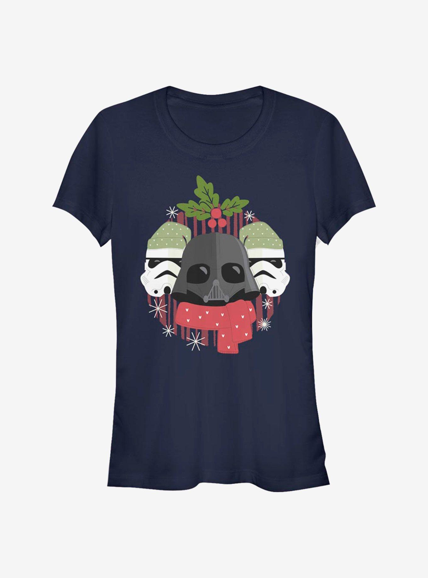 Star Wars Darth Holiday Girls T-Shirt, NAVY, hi-res