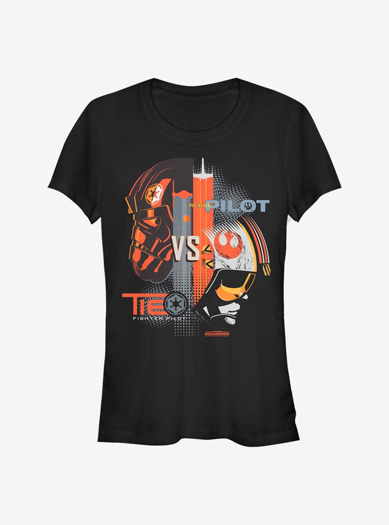 Star Wars Empire VS. Rebels Girls T-Shirt, BLACK, hi-res