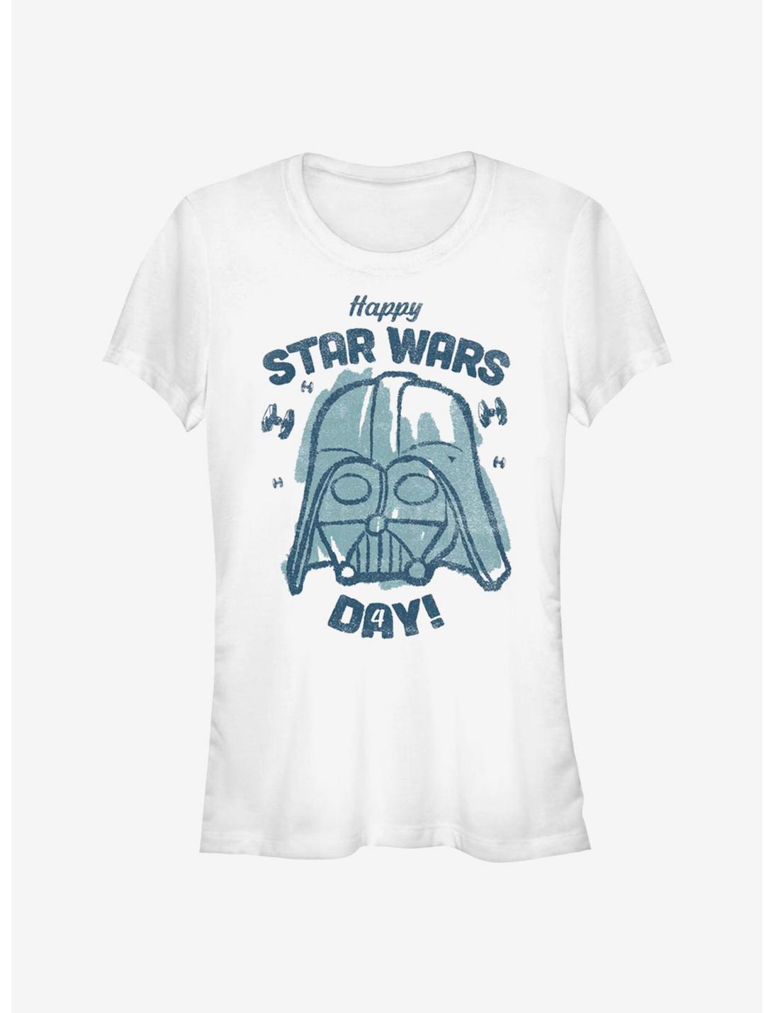 Star Wars Happy Star Wars Day Girls T-Shirt, WHITE, hi-res