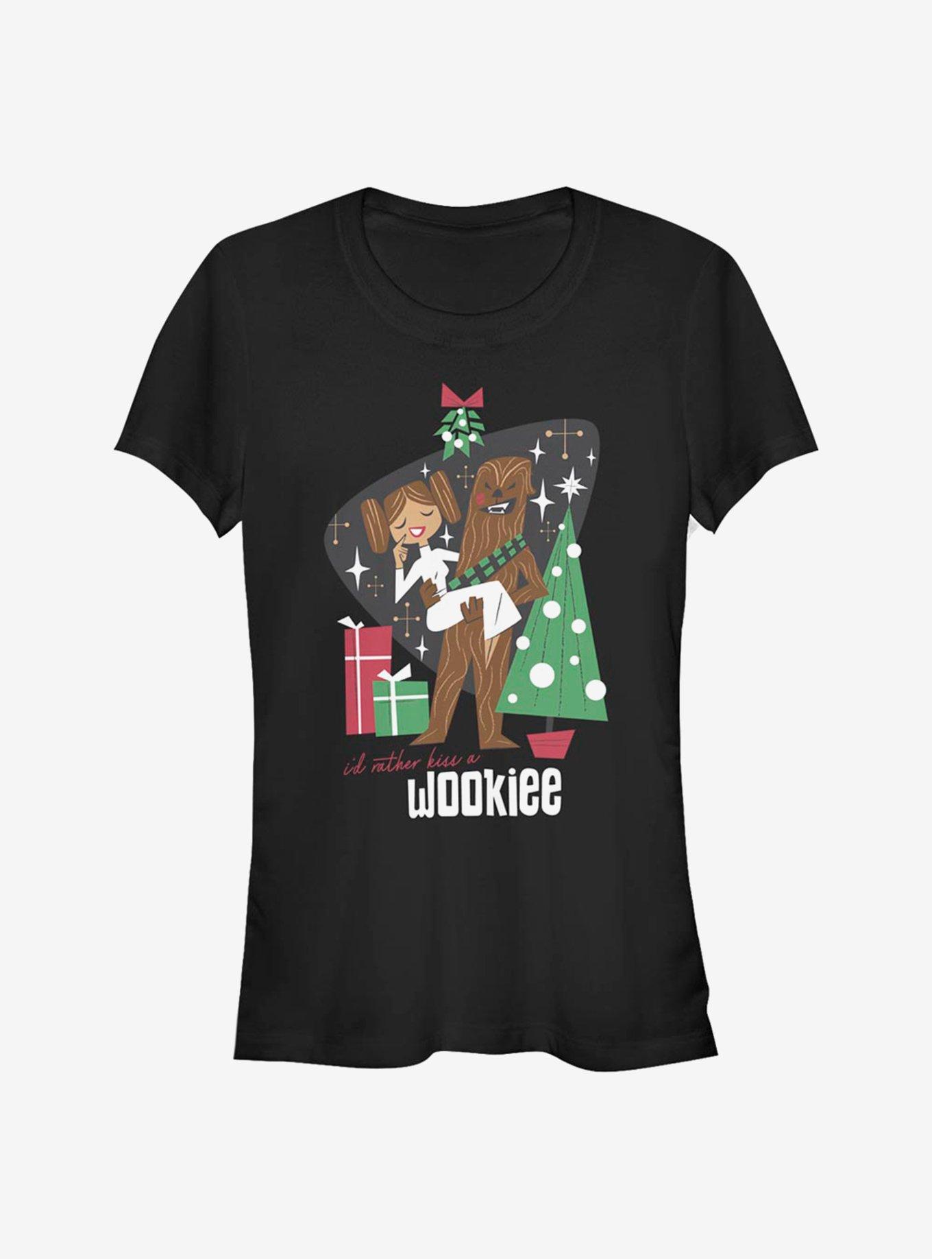 Star Wars Kiss A Wookiee Girls T-Shirt, BLACK, hi-res