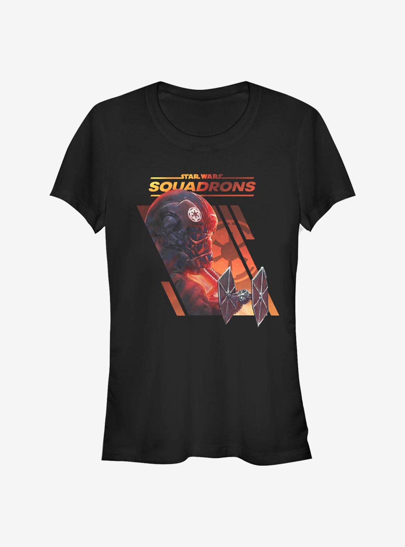 Star Wars Squadrons Empire Girls T-Shirt, BLACK, hi-res