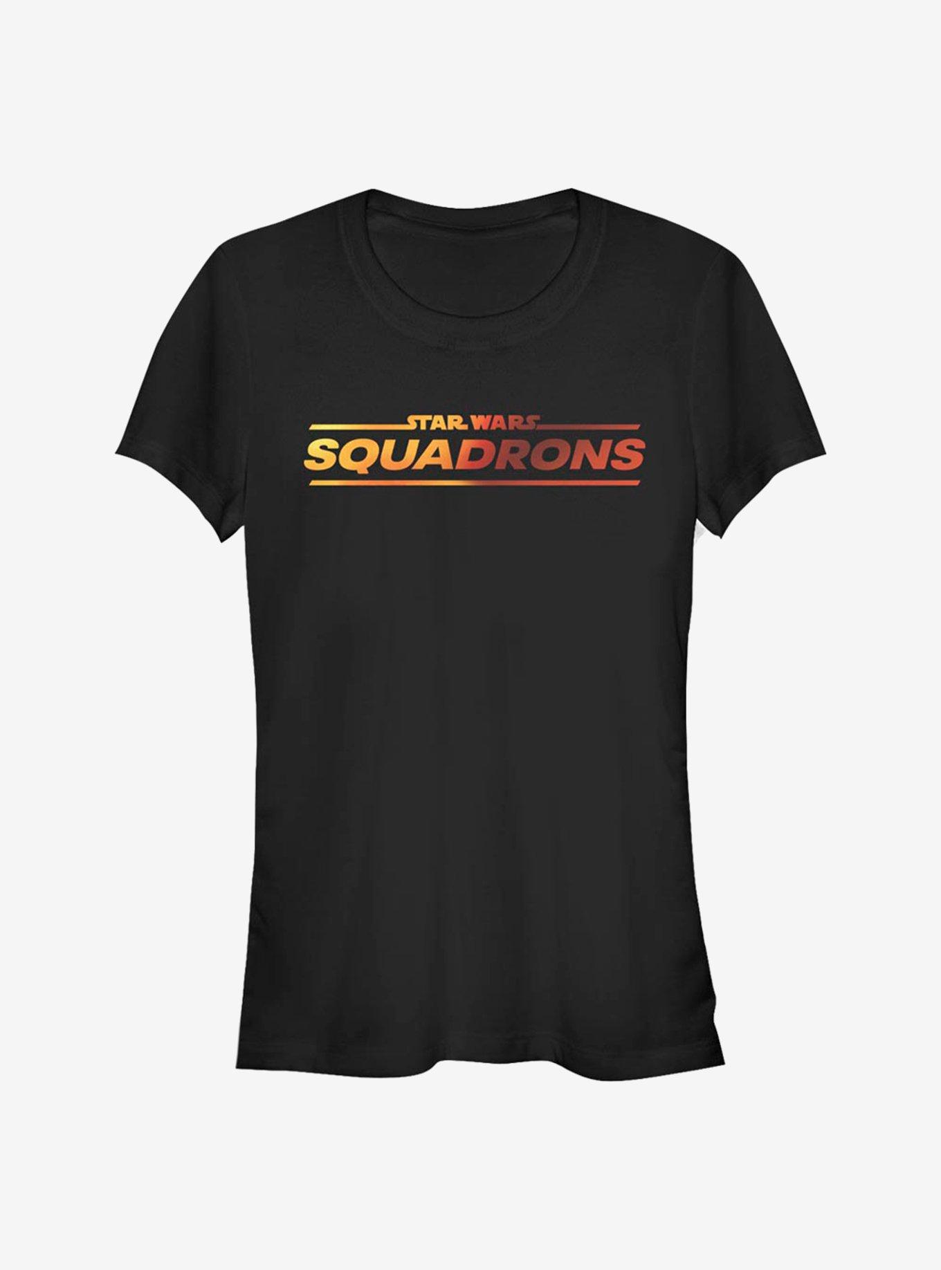 Star Wars Squadrons Logo Girls T-Shirt, BLACK, hi-res