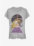 Star Wars Vintage Star Wars Girls T-Shirt, ATH HTR, hi-res
