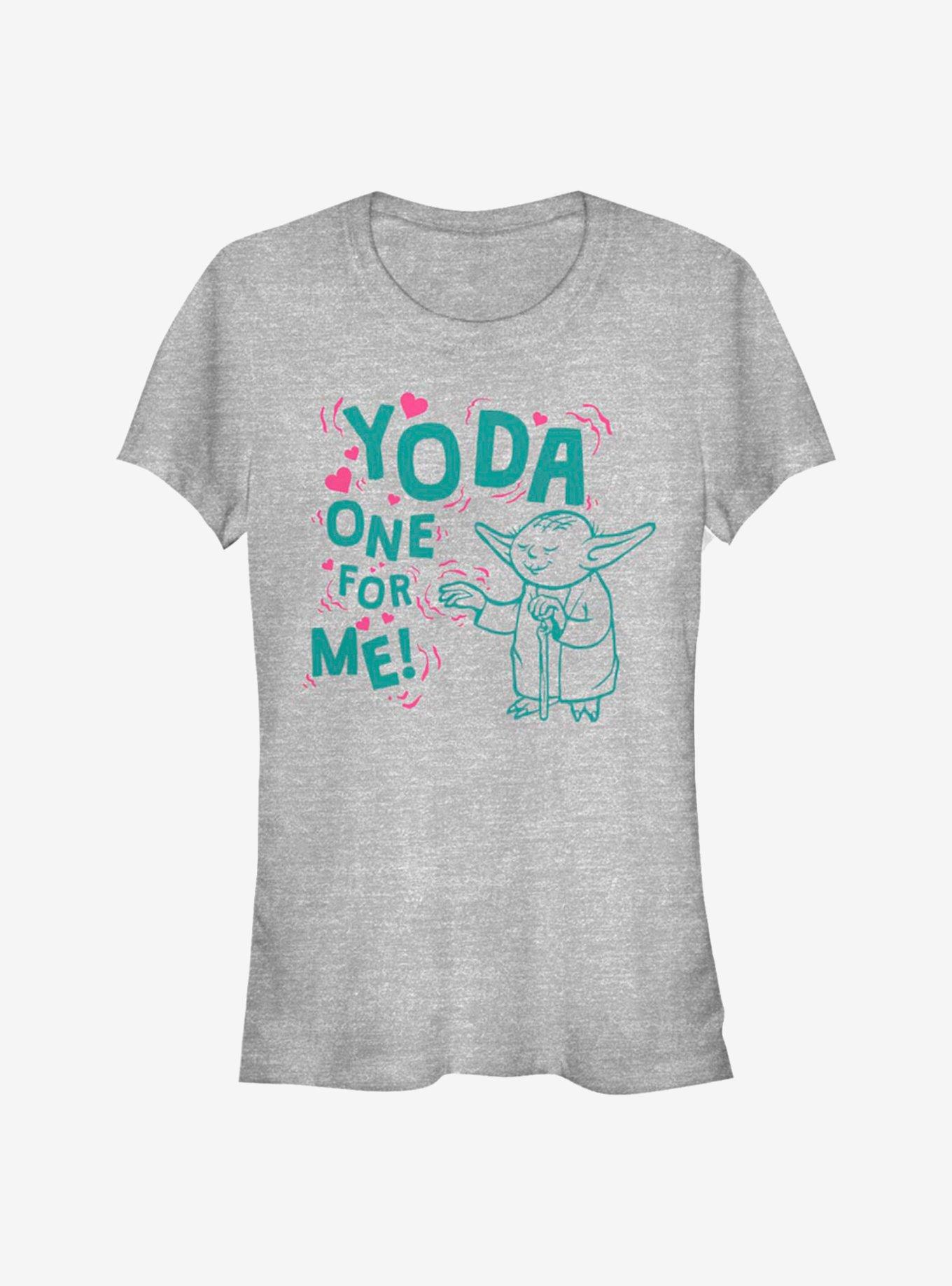 Star Wars Yoda One For Me Floating Girls T-Shirt