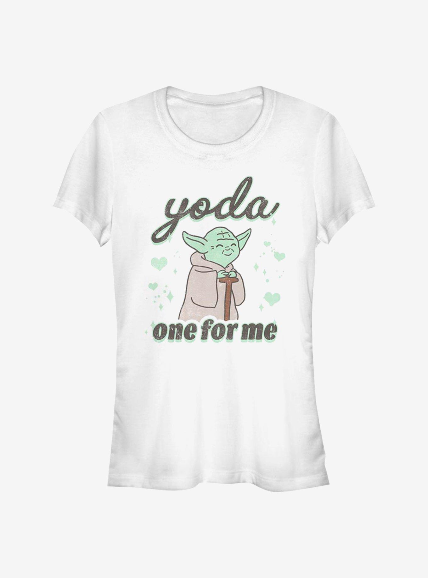 Star Wars Yoda One Cute Girls T-Shirt, WHITE, hi-res