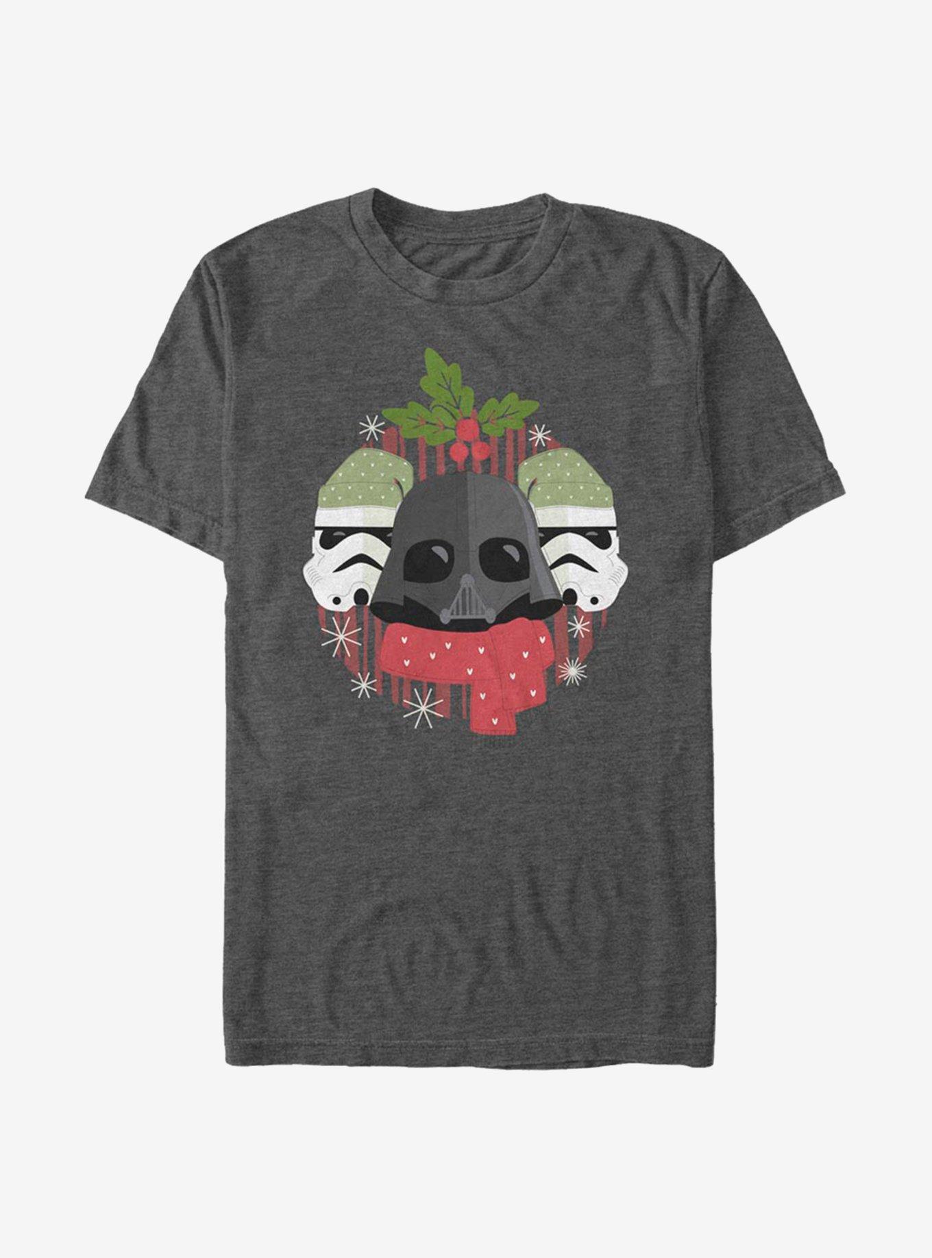 Star Wars Darth Holiday T-Shirt, CHAR HTR, hi-res