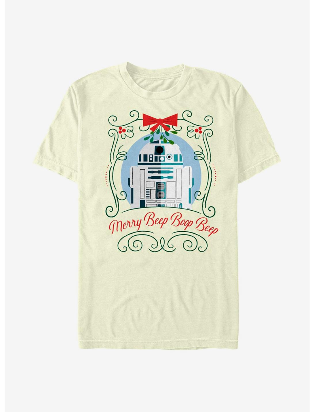 Star Wars Merry Beep T-Shirt, NATURAL, hi-res