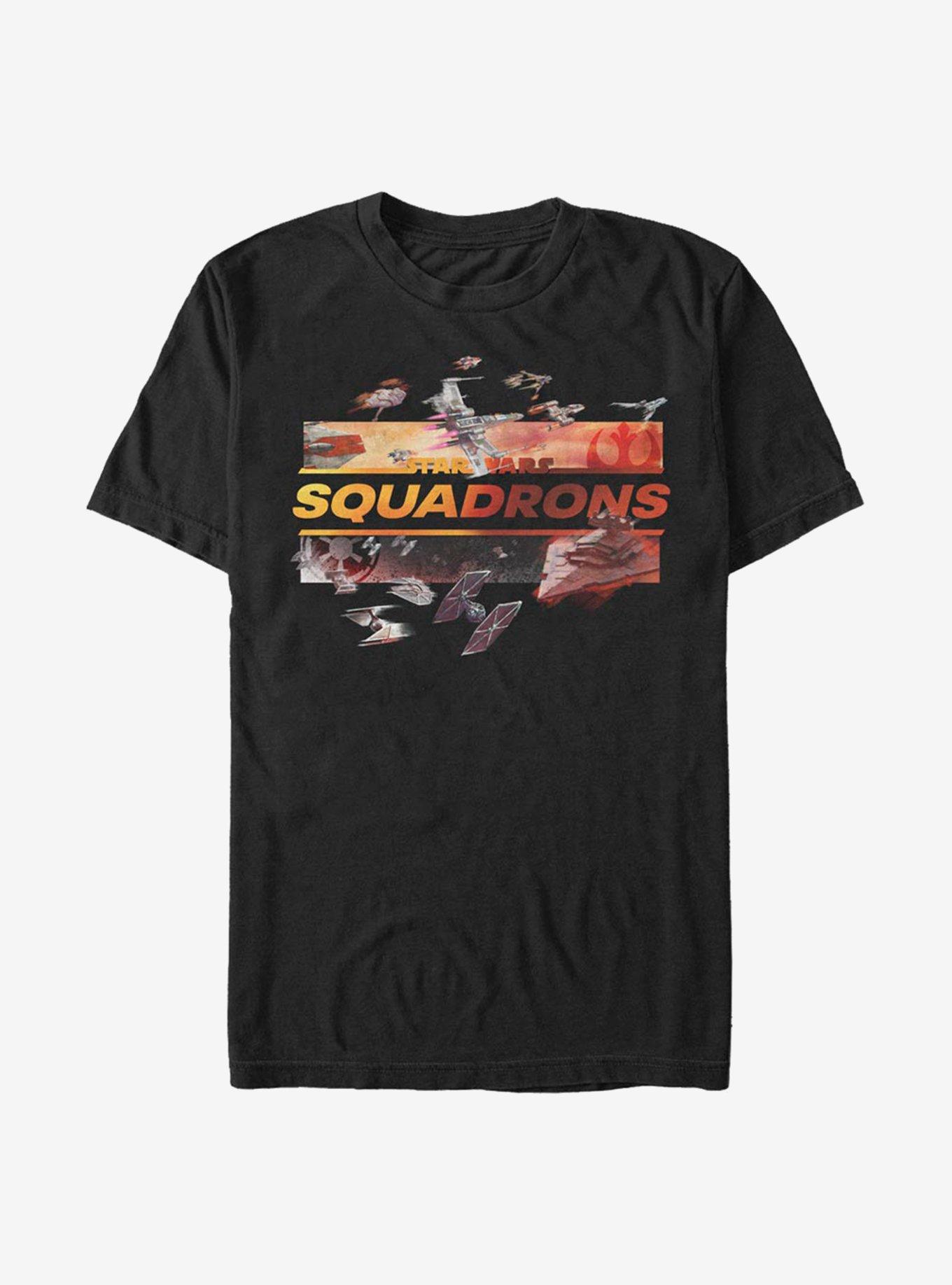 Star Wars Squadrons Ships T-Shirt, BLACK, hi-res