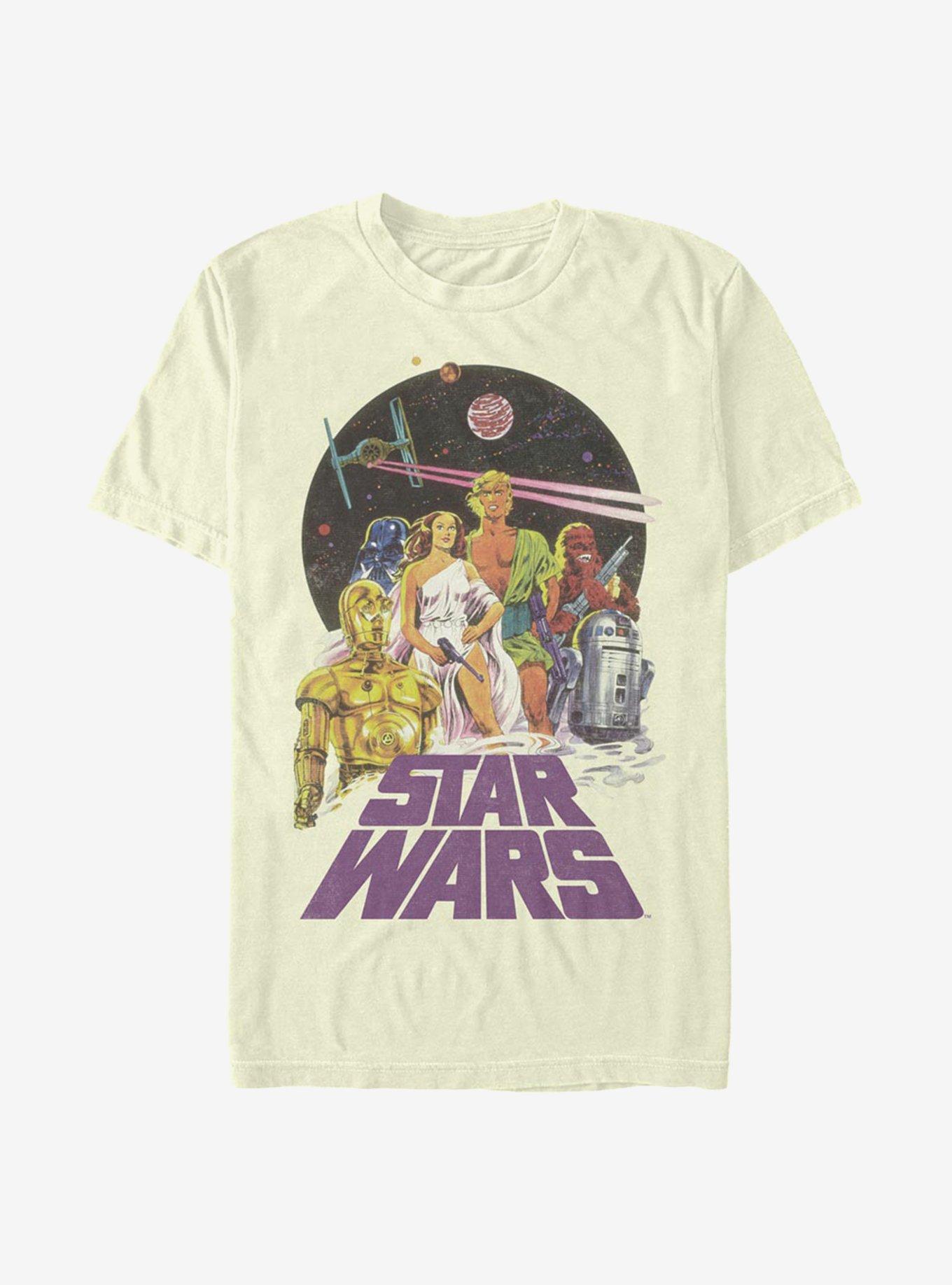 Plenaire sessie Mand reactie Star Wars Vintage Star Wars T-Shirt - BEIGE/TAN | Hot Topic