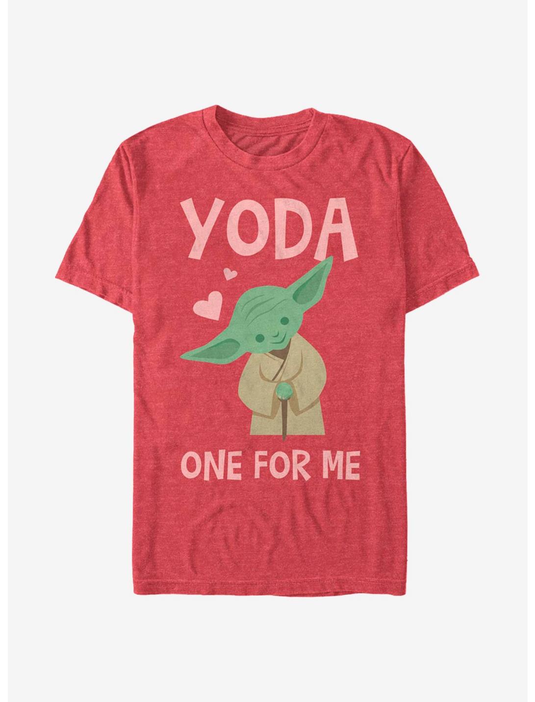 Star Wars Yoda One For Me T-Shirt, RED HTR, hi-res