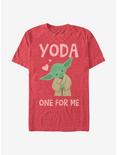 Star Wars Yoda One For Me T-Shirt, RED HTR, hi-res