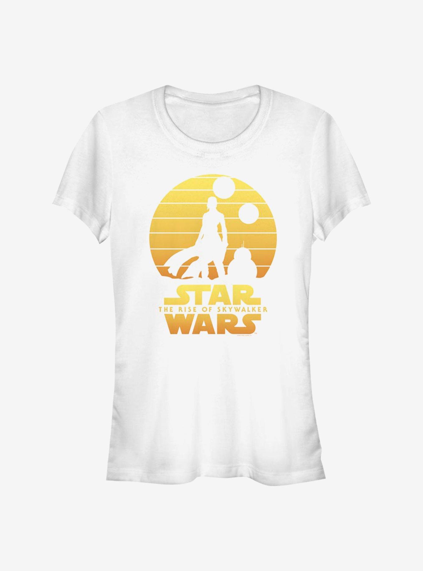 Star Wars: The Rise Of Skywalker Rey BB-8 Sunset Girls T-Shirt, , hi-res