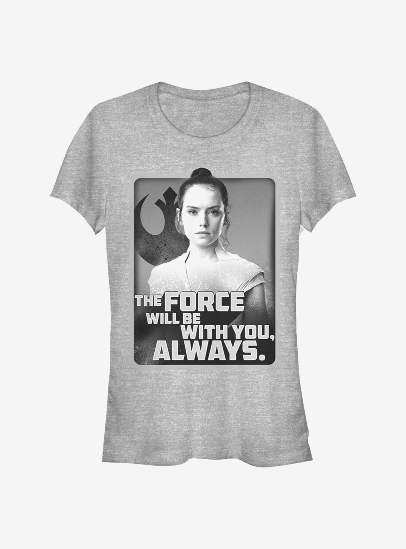 Star Wars: The Rise Of Skywalker With You Rey Girls T-Shirt, ATH HTR, hi-res