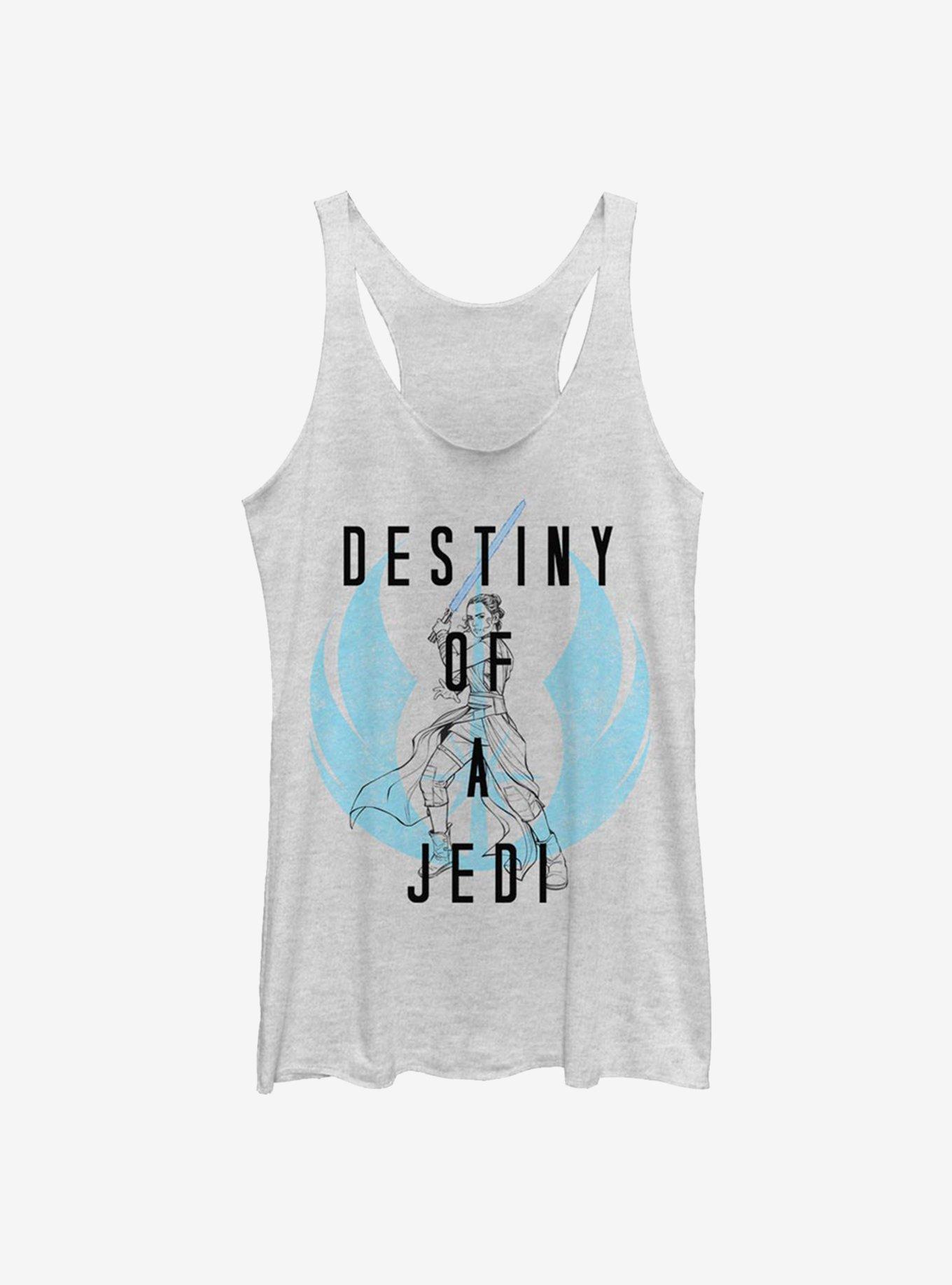 Star Wars: The Rise Of Skywalker Destiny Of A Jedi Girls Tank, WHITE HTR, hi-res