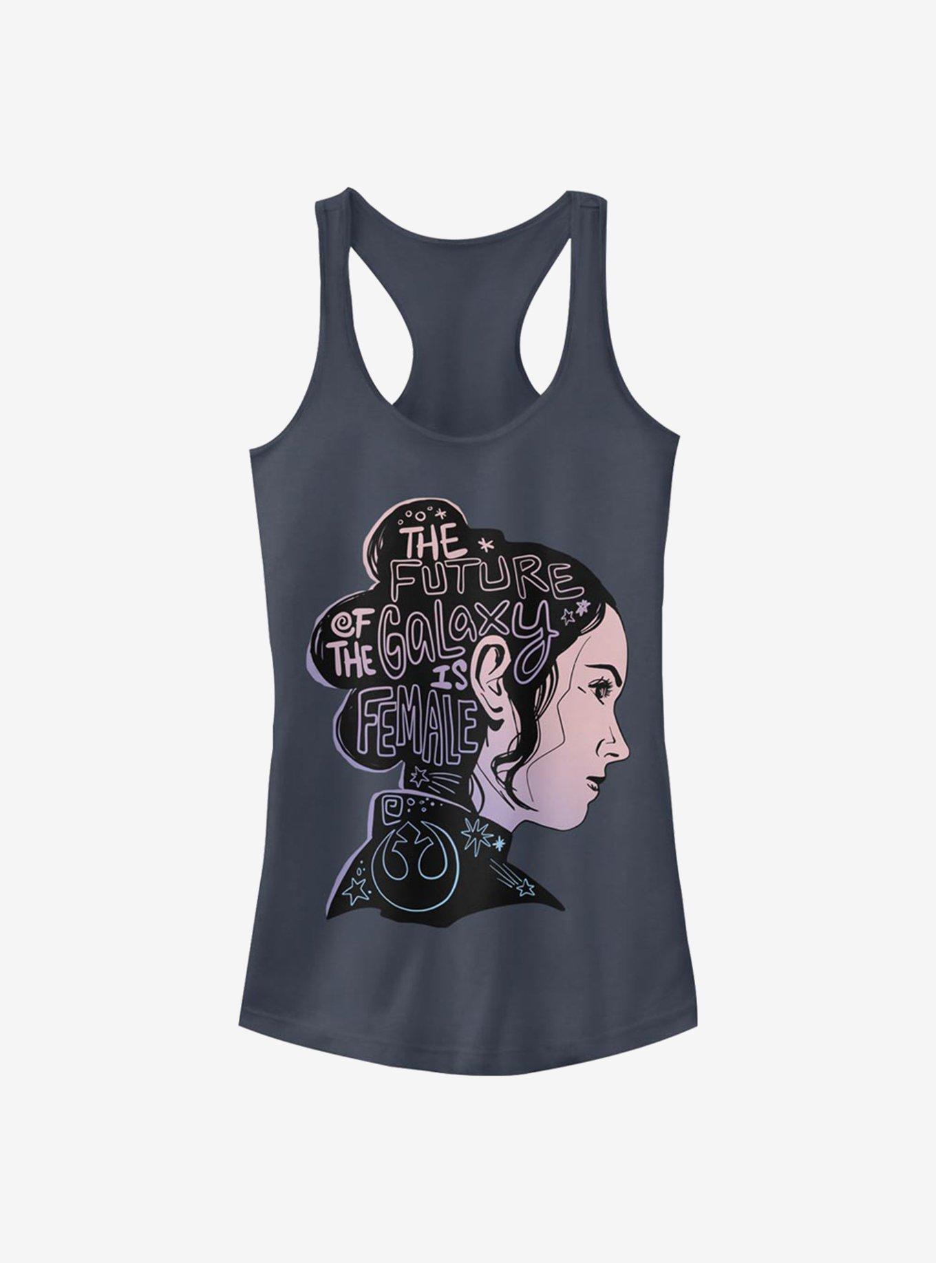 Star Wars: The Rise Of Skywalker Female Future Silhouette Girls Tank, INDIGO, hi-res