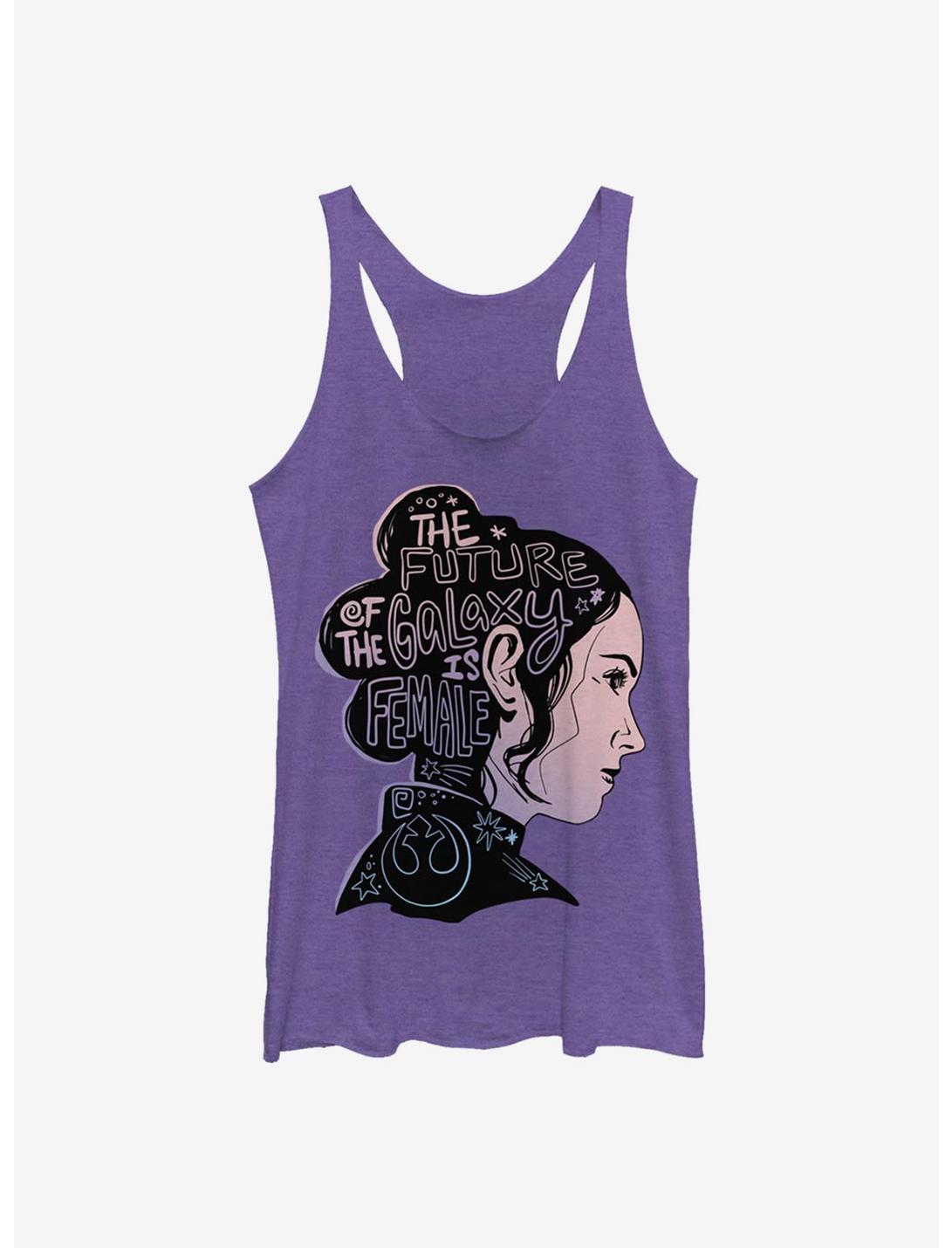 Star Wars: The Rise Of Skywalker Female Future Silhouette Girls Tank, PUR HTR, hi-res
