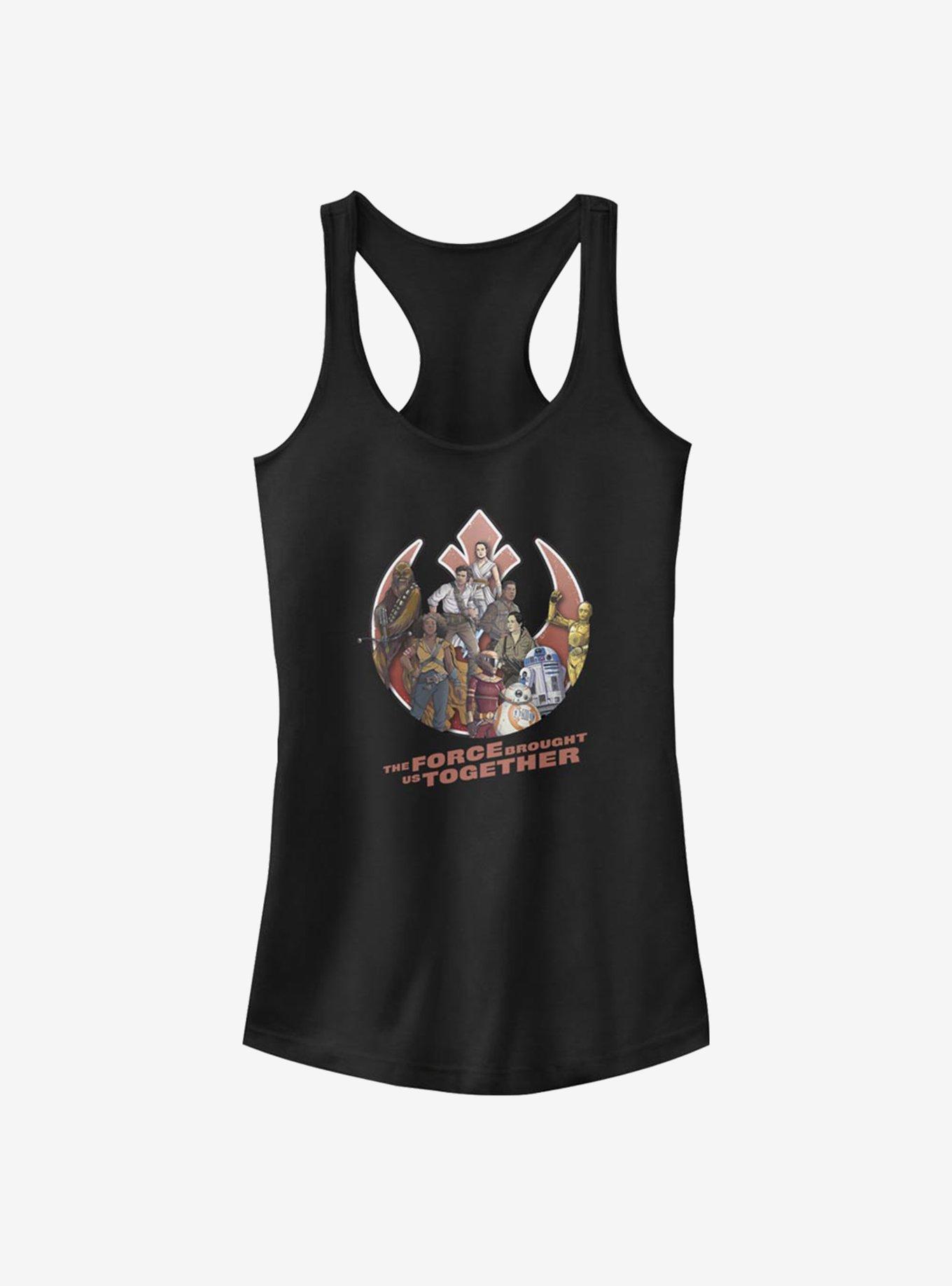 Star Wars: The Rise Of Skywalker Rebel Together Girls Tank Top, BLACK, hi-res