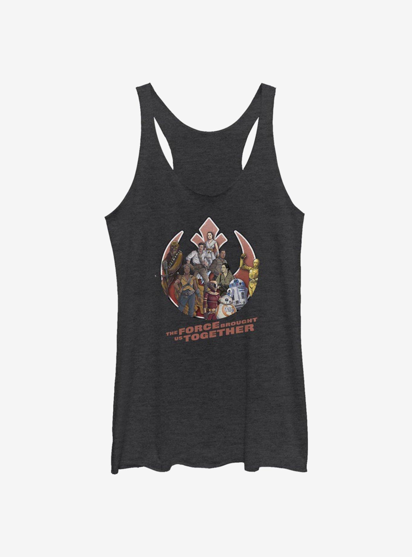 Star Wars: The Rise Of Skywalker Rebel Together Girls Tank Top, BLK HTR, hi-res