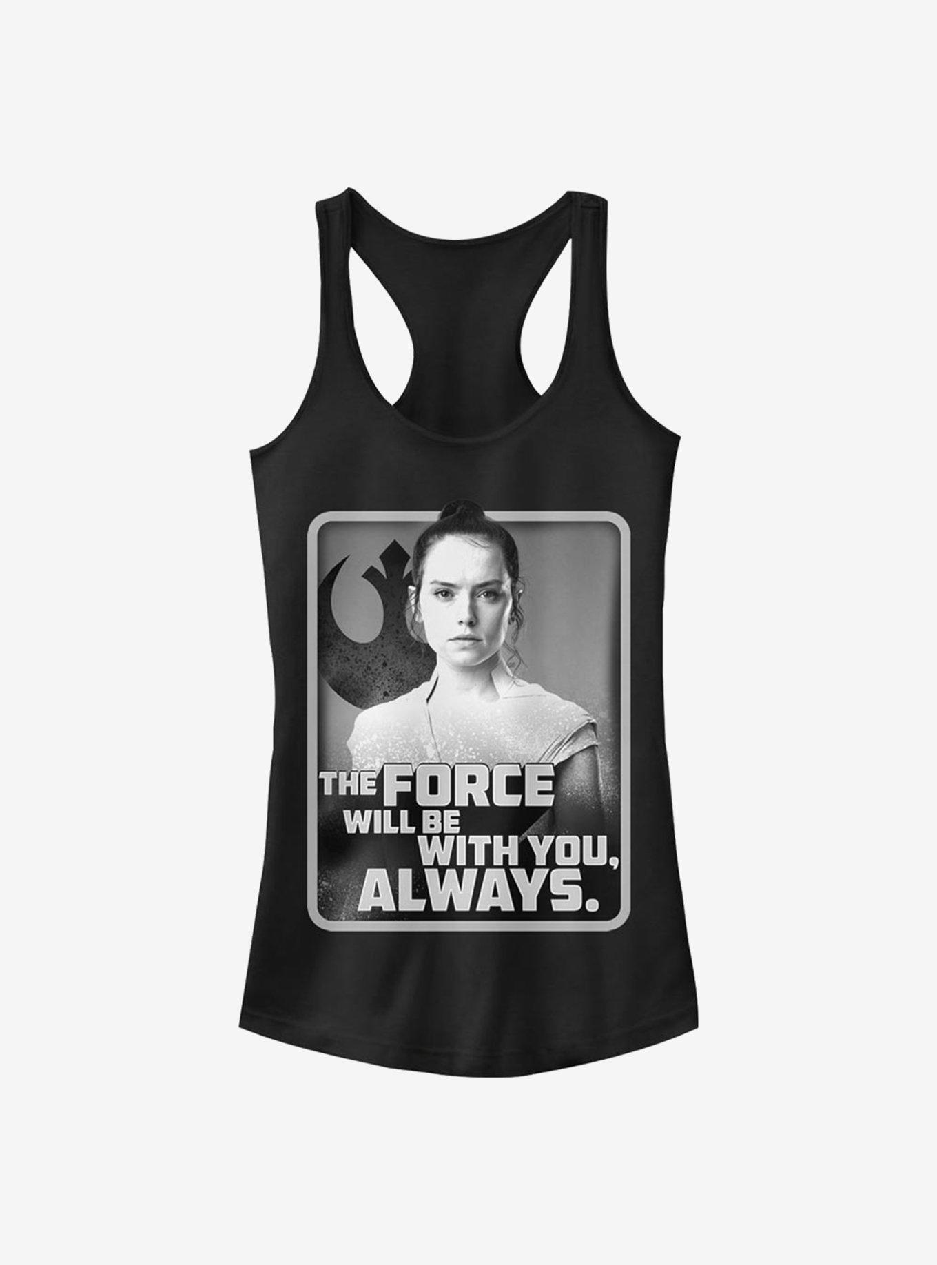 Star Wars: The Rise Of Skywalker With You Rey Girls Tank Top, BLACK, hi-res