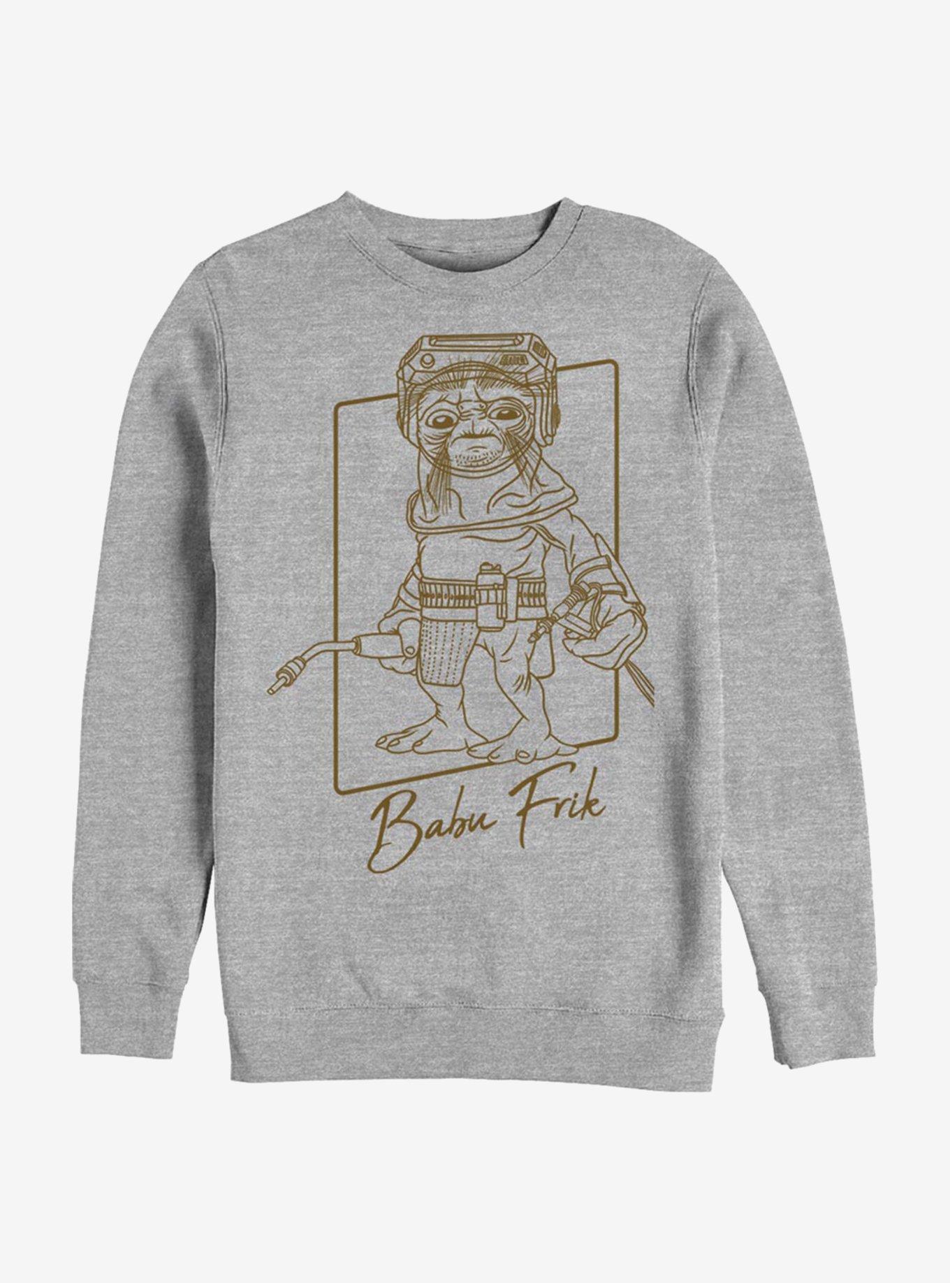 Star Wars: The Rise Of Skywalker Babu Frik Outline Crew Sweatshirt, , hi-res