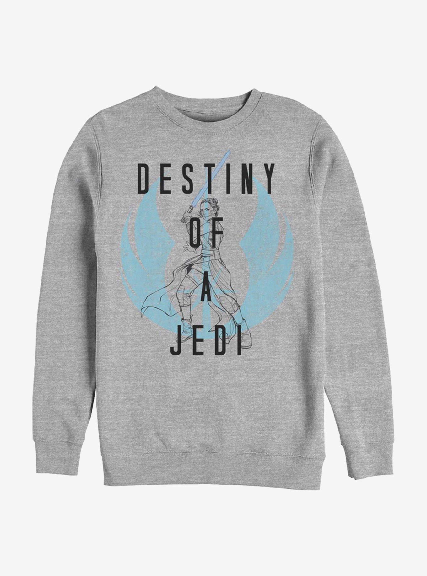 Star Wars: The Rise Of Skywalker Destiny Of A Jedi Crew Sweatshirt, ATH HTR, hi-res