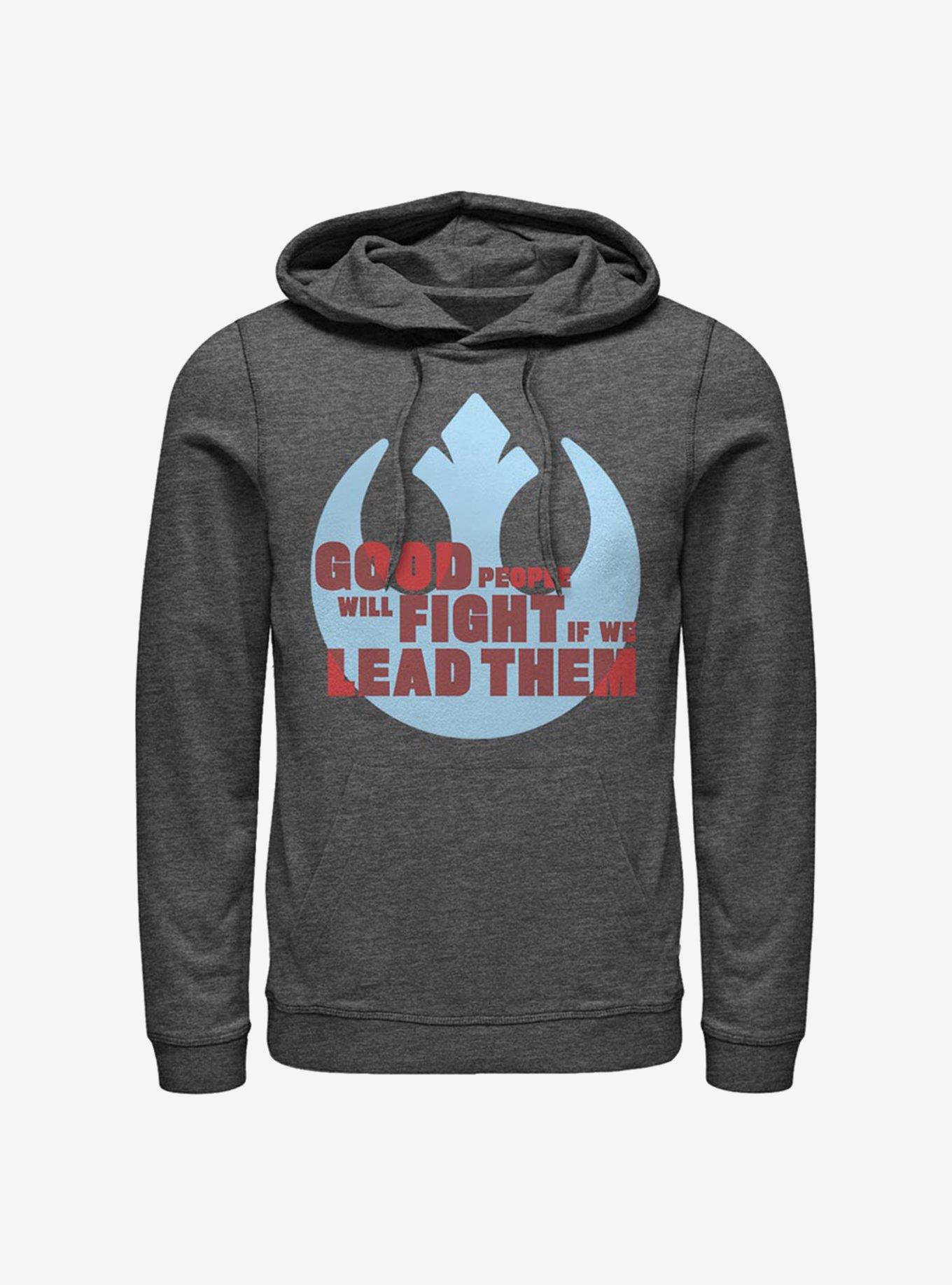 Star Wars: The Rise Of Skywalker Rebel Leader Hoodie GREY Hot